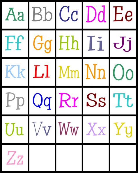 Alphabet Printable For Preschool Activity Shelter