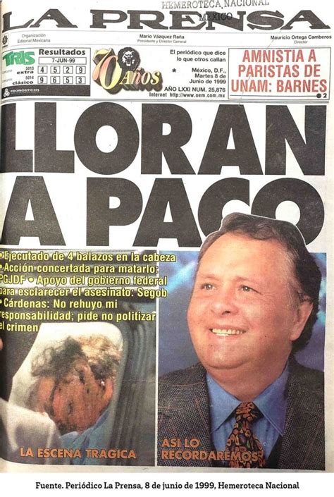 Autopsia De Paco Stanley Ya Son 23 Años De Su Muerte Fotos El Mañana De Nuevo Laredo