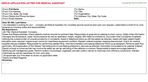 We did not find results for: Medical Assistant Job Application Letter