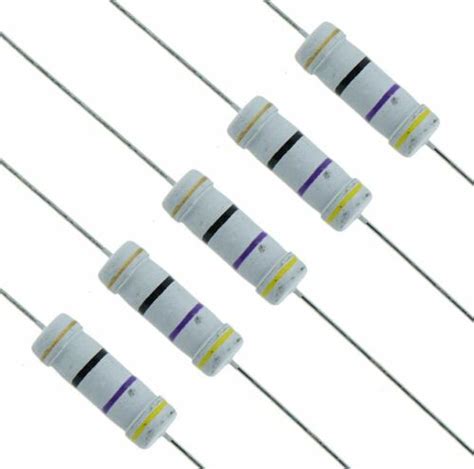 3w Metal Oxide Film Power Resistors 5 Tolerance 10r To 100k Ebay
