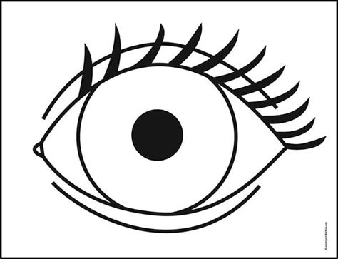 Eyes With Lashes Clip Art Vector Sketch Coloring Page