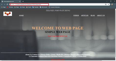 Although it is sometimes called web page, this definition is wrong, since a website consists of several webpages. How To Create A Simple Web Page Using HTML