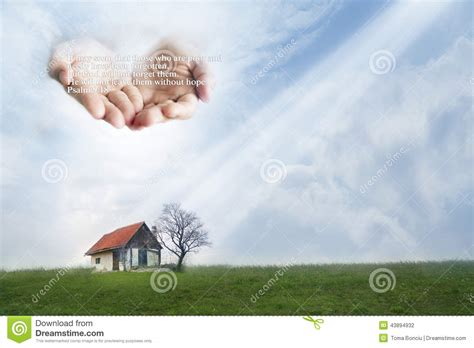 Each shader core supports hundreds of concurrently executing threads. Poor House Protected By Hands Of God. Quote From Psalm 9:18 Stock Photo - Image: 43894932