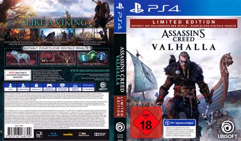 Assassins Creed Valhalla Limited Edition De Ps4 Cover And Label
