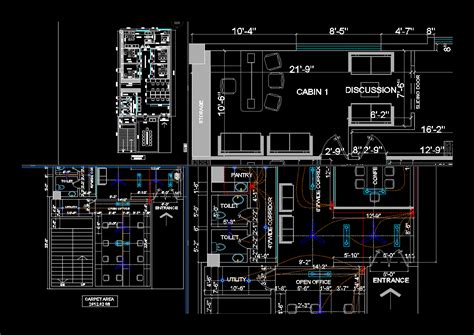 Interior Design Offices Dwg Block For Autocad Designs Cad