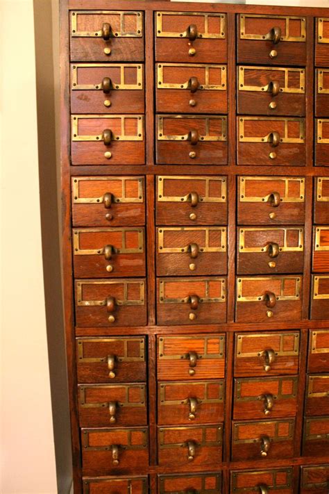 Vintage Library Card Catalog File 72 Drawers Etsy Card Catalog