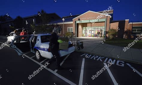 Wrentham Police Officer Fred True Carries Editorial Stock Photo Stock