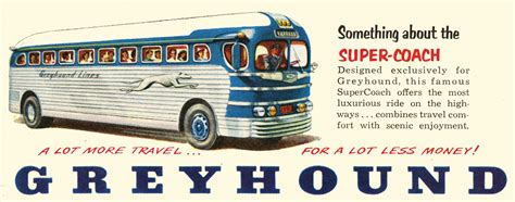 Greyhound Bus Ad From 1951 Copy