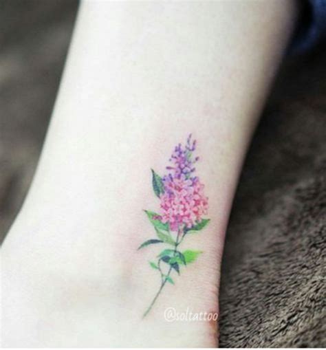 Lilac Tattoos Are Favorite Amidst Girls Because Of The Beauty That Is