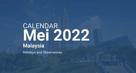 May 2022 Calendar Malaysia