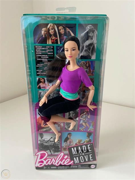 Barbie Made To Move 11 Doll 22 Flexible Joints Creative Pose Asian