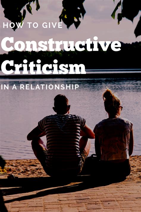How To Give Constructive Criticism To Your Partner Constructive