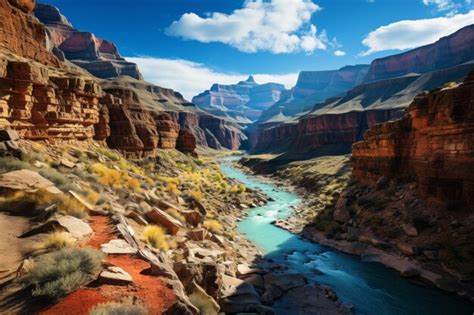 Premium Photo An Epic Journey Through The Grand Canyon A Glimpse Into
