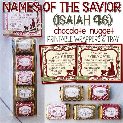 Hard candy christmas was the second holiday song by jackson and doc, released in 2005. NEW ISAIAH Names of the Savior, NATIVITY Chocolate Nugget Wrappers, Isaiah 9:6, Christmas ...