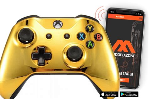 Gold Xbox One S Smart Custom Rapid Fire Modded Controller Fps Mods