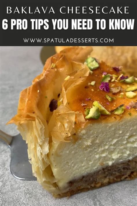 Baklava Cheesecake Video Creamy Crunchy Spatula Desserts Video