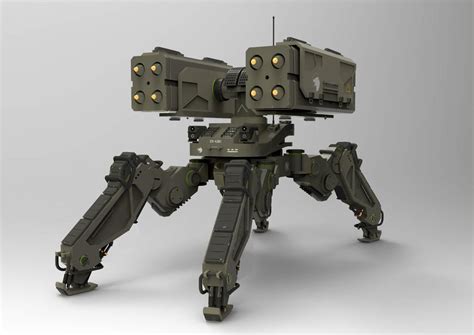 Walker Military Robot Military Weapons Robot Concept Art Weapon