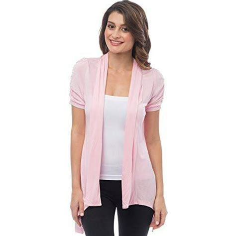 Pacificplex Sheer Short Sleeve Cardigan Cover Up