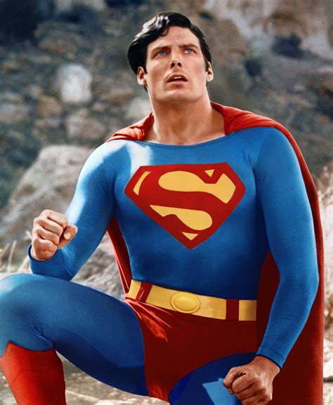 Christopher Reeve As Superman Dc Comics Original Superman