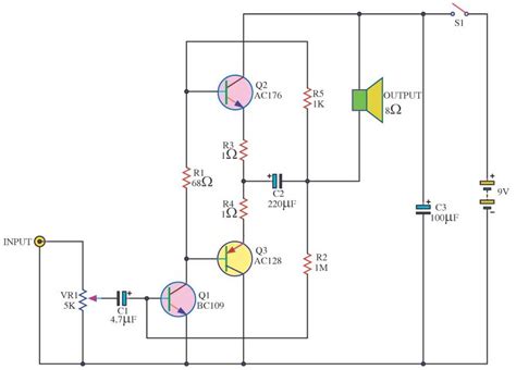 Classic Amplifier Otl Circuit20welectronic Designschematic Circuit