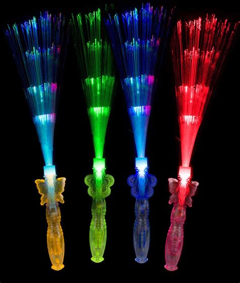 Led Fiber Optic Princess Wands Assorted Glow Sticks