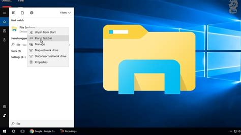 How To Restore File Explorer To Your Taskbar Windows 10 How To Pin File