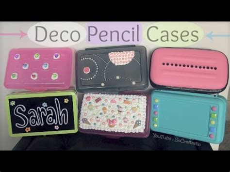 Brighten up a wooden pencil box. Deco Pencil Case // Box - How To - Back To School - Decorating Supplies DIY - YouTube