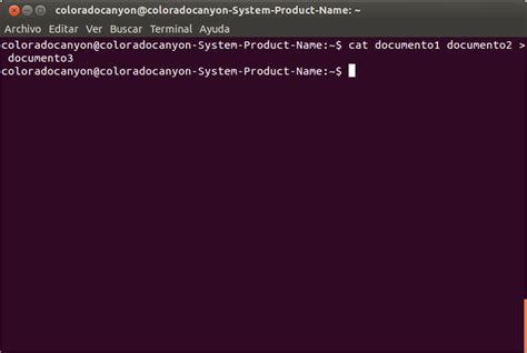 Iniciación A Linux Comando Cat Concatenar O Unir Ficheros
