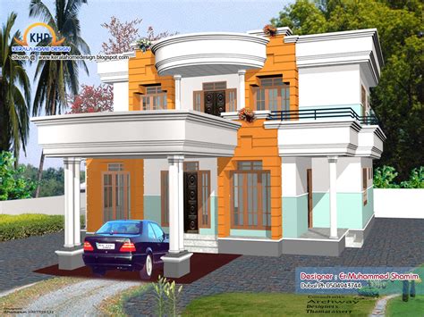 Free home design, garden and landscape design software to visualize and design the home of your dreams in 3d. 4 Beautiful Home elevation designs in 3D - Kerala home ...