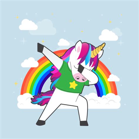 Dabbing Unicorn Rainbow Dance T Shirt T Idea Dabbing Unicorn