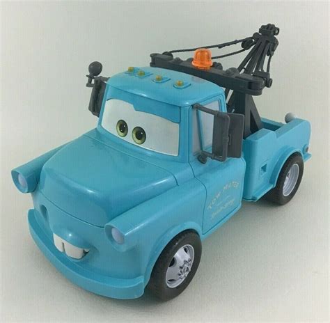 Cars Tow Mater Blue Tow Truck 11 Talking Lights Sound Radiator Springs