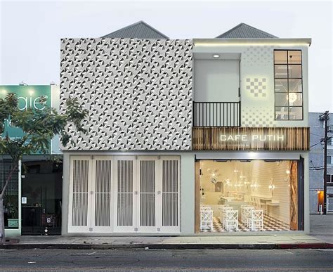 Desain Fasad Ruko Minimalis 2 Lantai Dan Cafe Putih Argajogjas Blog
