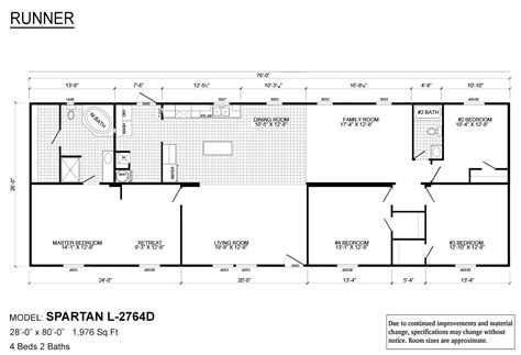 Floor Plan For 1976 14x70 2 Bedroom Mobile Home Awesome Single Wide