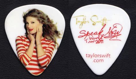Taylor Swift Guitar Pick 2011 Speak Now Tour Signature Pickbay