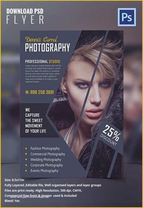 Photography Ad Template Free Of Elegant Flyer Template 48 Free Psd