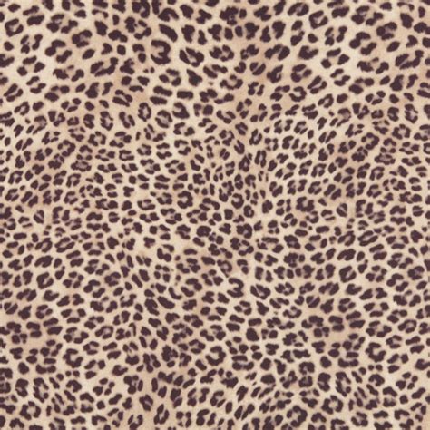 E419 Beige Leopard Animal Print Microfiber Upholstery Fabric By The Yard