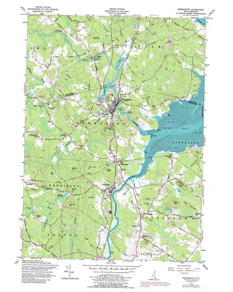 Newmarket Topographic Map Nh Usgs Topo Quad 43070a8