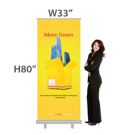 Standard Size Economy Retractable Banner W33 X H80in One Group