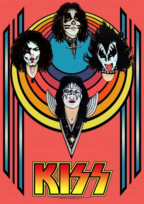 When Kiss Ruled The World Kiss Blacklight Poster 1976 Want Kiss