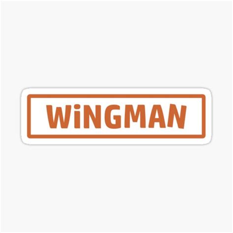 Wingman Sticker For Sale By Rustyredbubble Redbubble