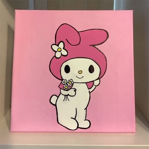 My Melody Canvas Painting Etsy