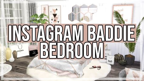 The Sims 4 Room Build Instagram Baddie Bedroom Youtube