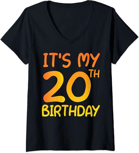 Womens Happy 20 Years Old Bday T Idea Its My 20th
