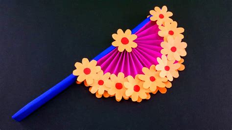 How To Make Easy Paper Fans With Kids Easy Diy Crafts Rpapercraft