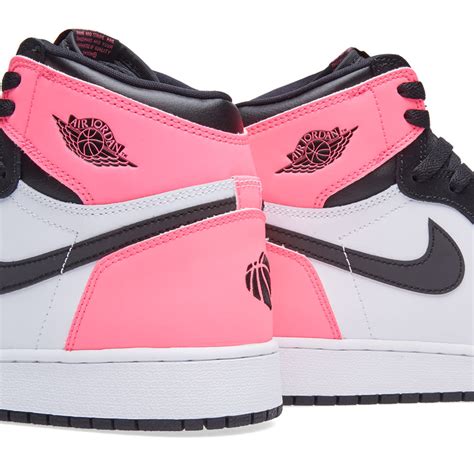 Nike Air Jordan 1 Retro High Og Gg Black Hyper Pink And White End