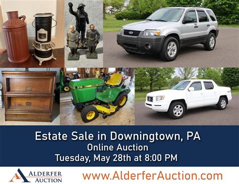 May 28 | Estate Sale in Downingtown | Vehicles | Tools | Online Auction