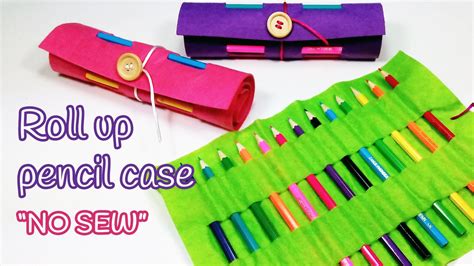 Diy Crafts Roll Up Pencil Case Back To School Innova Crafts Youtube