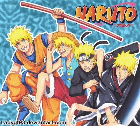 Naruto Crossover With Dbz One Piece And Bleach Animemanga