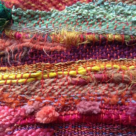 I Have Combined An Unusual Mixture Of Textured Yarns Here To Create A