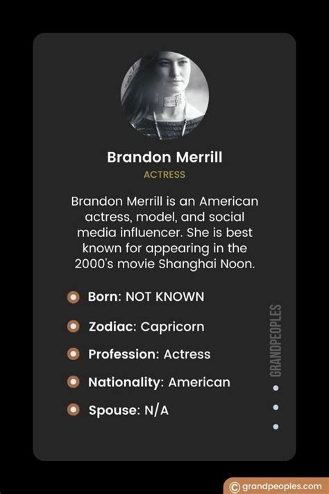 Brandon Merrill Wiki Age Movies Biography And More Grandpeoples